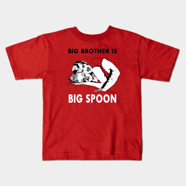 Big Brother Is Big Spoon Kids T-Shirt by Taellosse